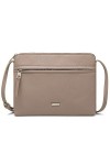 David Jones - Sac Bandoulière Femme - Sacoche Plate Petit Sac à Main Porté Epaule Simili Cuir PU - Besace Pochette Ville Clas