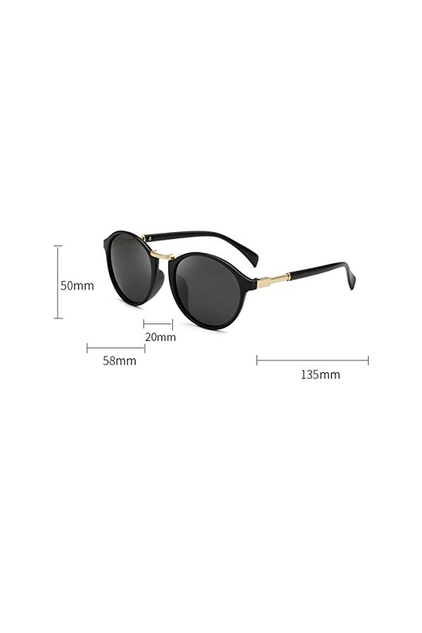2 Paires de Lunettes de Soleil Femme Polarisees, Lunettes Soleil Décoration de Mode, Lunette Vintage Noir, Sunglasses Women, 