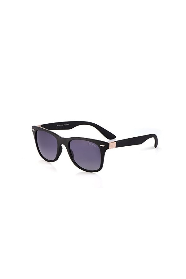 Miuno® Lunettes de soleil polarisées Polarized Homme Femme Coffret cadeau & Chiffon de lunettes 4195, Or rose., Taille unique