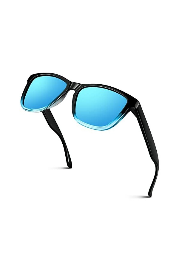 CGID Lunettes de Soleil Homme Femme Polarisée Classique Retro Années 80 Designer Sport Ultra Léger Protection UV400 MJ17