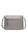David Jones - Sac Bandoulière Femme - Sacoche Plate Petit Sac à Main Porté Epaule Simili Cuir PU - Besace Pochette Ville Clas