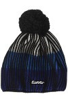 Eisbär Bonnet Unisexe New Star à Pompon - Noir/Bleu Flash/Blanc - Taille Unique