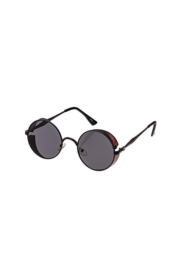 Ultra Rondes Métal Steampunk Lunettes de Noir Rétro Femmes Hommes UV400 Cyber Cosplay Vintage Punk Gothique Cuivre Unisex