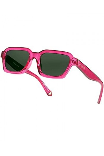 Myiaur Lunettes de soleil pour femme - Style vintage années 90 - Verres de protection UV400 - Éléments décoratifs en forme de