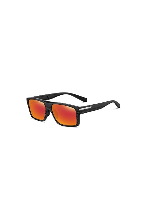 GREENTREEN Lunettes de soleil polarisées pour hommes femmes sport lunettes de soleil TR cadre super léger lunettes de conduit