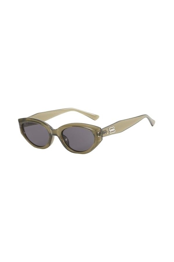 UNDIFY Lunettes de soleil vintage œil de chat irrégulier pour femmes, lunettes de soleil de haute classe, lunettes de soleil 