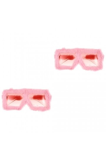 ABOOFAN 2 Pièces Lunettes Drôles Lunettes De Soleil De Mode Pour Femmes Lunettes Décoratives Lunettes De Soleil Floues En Pel