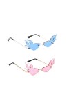 ibasenice 2 Pièces Des Lunettes Feu Lunettes De Mode Pour Femmes Lunettes De Soleil Drôles Lunettes De Soleil En Forme De Fla