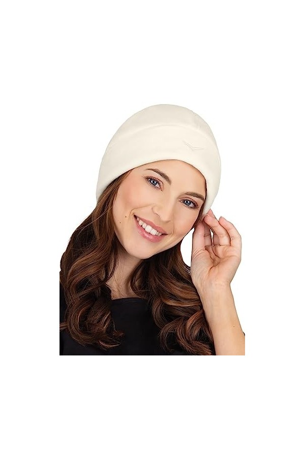 Trigema Bonnet en Polaire tricoté, Bleu 046 , L Femme