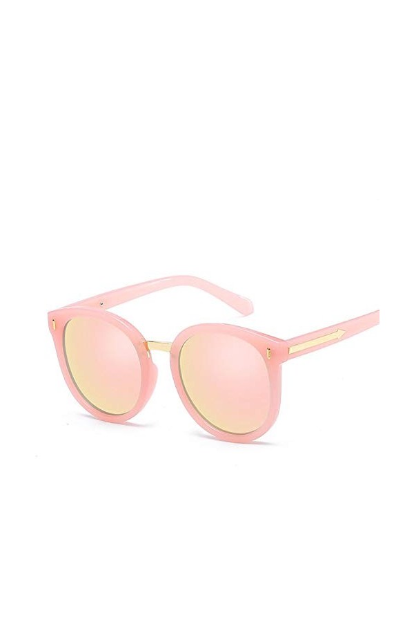 YUANCHENG Lunettes de soleil rondes Femmes UV400 Lunettes de soleil Dames Lunettes de soleil VintageSun Glasses 5