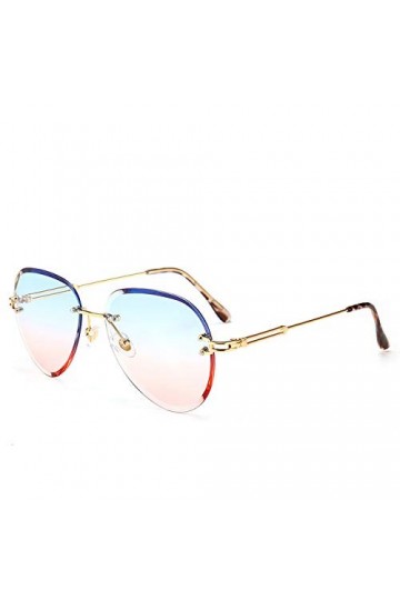 YUANCHENG Lunettes de soleil sans monture pour hommes lunettes de soleil sans cadre pour femmes lunettes de soleil progressiv