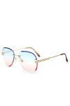 YUANCHENG Lunettes de soleil sans monture pour hommes lunettes de soleil sans cadre pour femmes lunettes de soleil progressiv