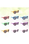 VALICLUD 10pcs Mode Femmes Lunettes de Soleil en Forme de Coeur Parti Lunettes Coeur Lunettes Lunettes Accessoires pour Adult