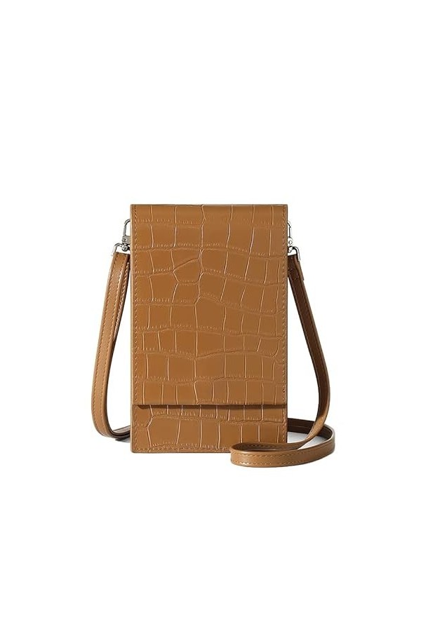 David Jones - Sac Bandoulière Téléphone Portable Femme - Petit Sac à Main Porté Epaule - Mini Pochette Sacoche Elégant - Simi