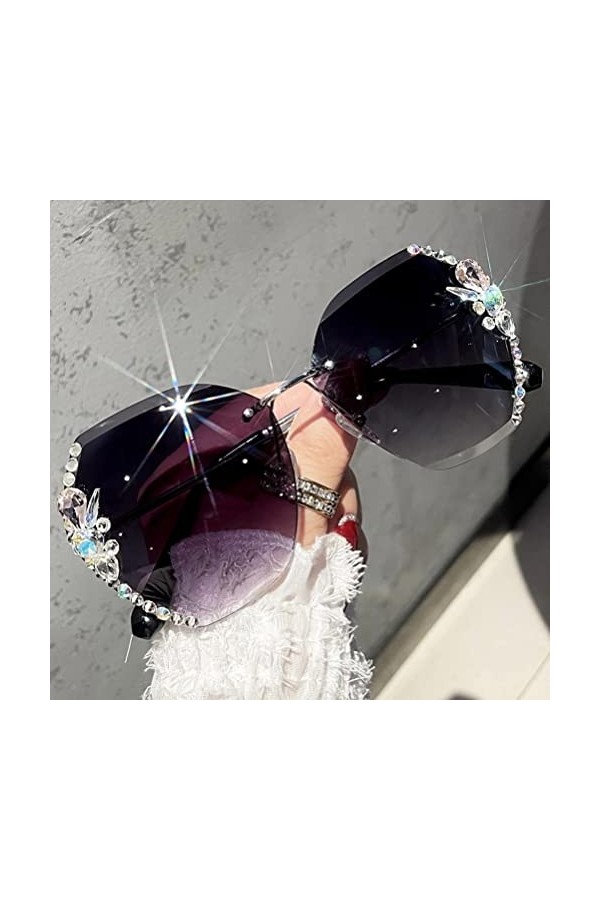 AMONIDA Lunettes de soleil avec protection UV, lunettes de soleil dextérieur haute définition pour conduite pour femme Ling