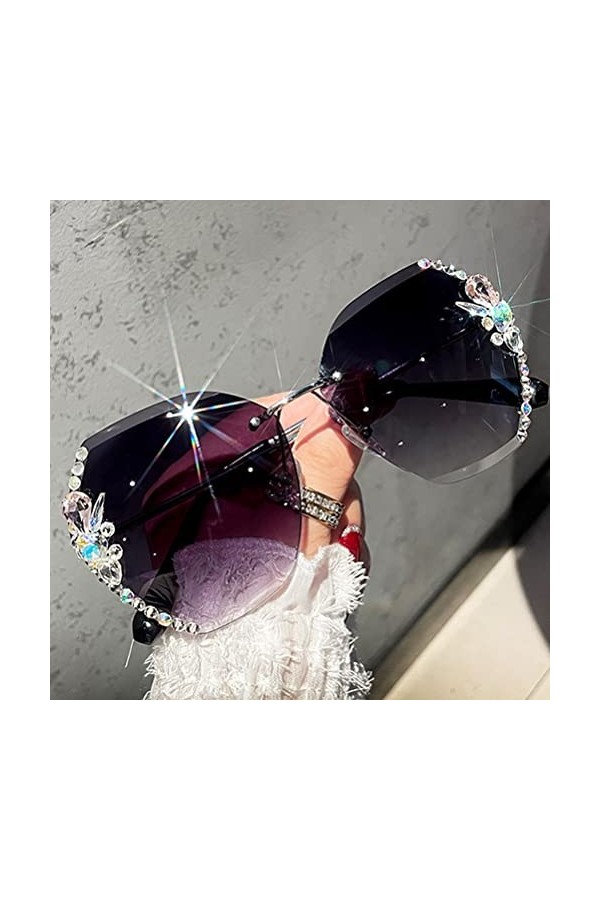 AMONIDA Lunettes de soleil avec protection UV, lunettes de soleil dextérieur haute définition pour conduite pour femme Ling