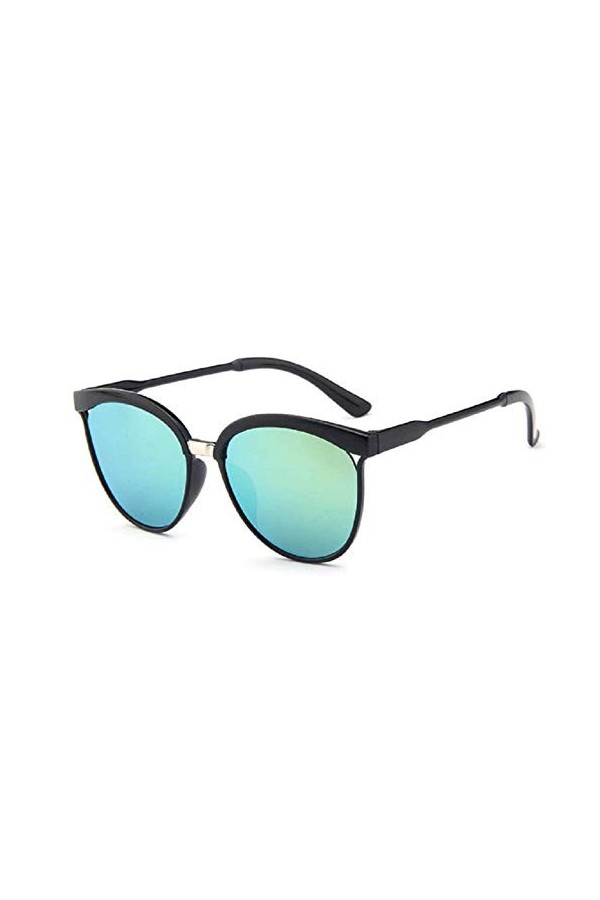 Lunettes de soleil pour femme chat - miroir - sport - fille - vintage - rétro - mode - polarisées - uv400 - monture noire - v