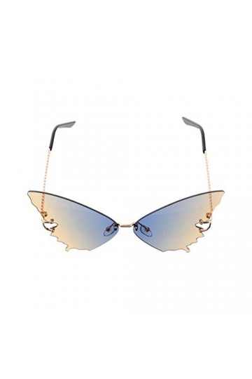 1 Pc Lunettes De Soleil Papillon Coloré Lunettes Disco Femme Décor Extérieur Lunettes De Soleil De Soirée Cosplay Lunettes En