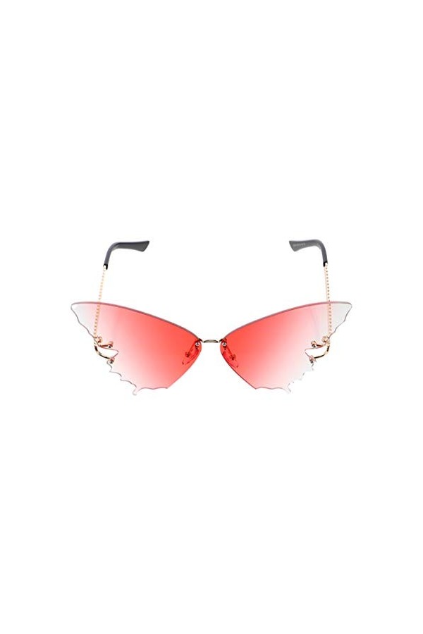 1 Pc Lunettes De Soleil Papillon Coloré Lunettes Disco Femme Décor Extérieur Lunettes De Soleil De Soirée Cosplay Lunettes En