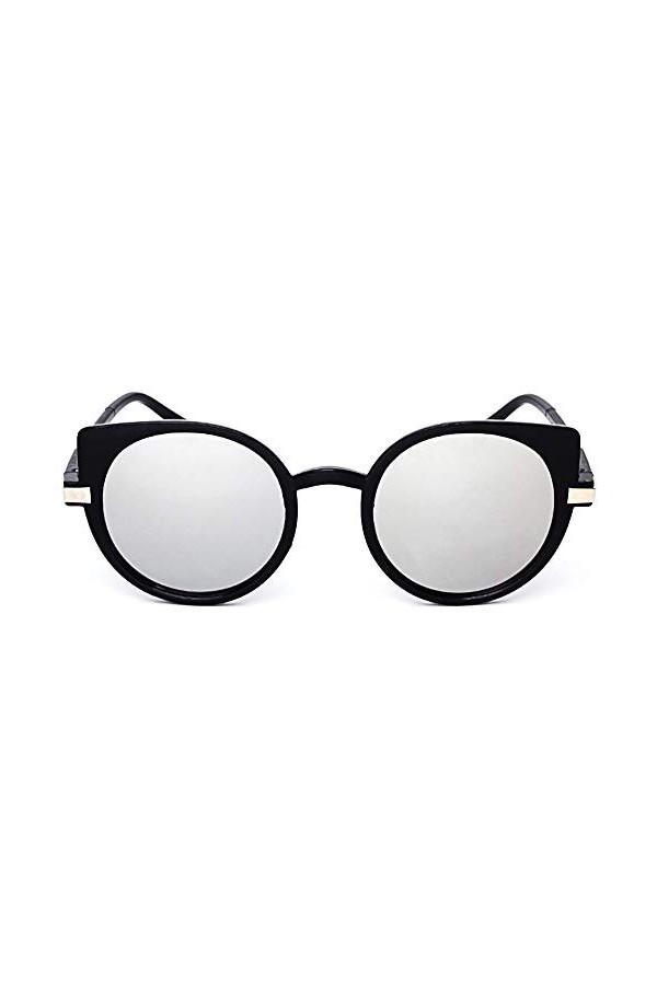 Lunettes de soleil femme chat - femme - rondes - yeux de chat - miroir - yeux de chat - fille - papillon - rétro - vintage - 
