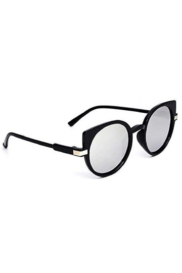 Lunettes de soleil femme chat - femme - rondes - yeux de chat - miroir - yeux de chat - fille - papillon - rétro - vintage - 