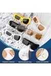 HIULLEN Lot de 6 paires de lunettes de soleil asymétriques - Pour femme et homme - Style hippie irrégulières - Multicolores -