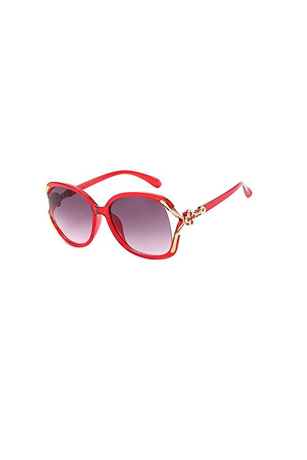 Lunettes de soleil Femmes Protection UV Classique Miroir De Voyage Polarisation Rétro Mode Asymptotique Couleur Découpe Lunet