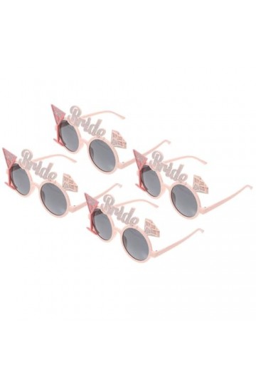 Abaodam 4 Pièces Lunettes De Noce Fête Des Années 80 Lunettes Daccessoires Photo Fournitures De Douche Nuptiale Lunettes De 