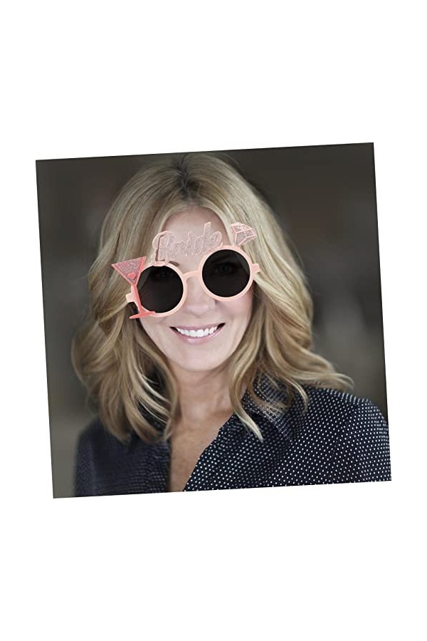 Abaodam 4 Pièces Lunettes De Noce Fête Des Années 80 Lunettes Daccessoires Photo Fournitures De Douche Nuptiale Lunettes De 