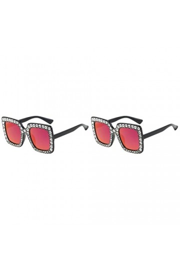 SOIMISS 2 Pièces Lunettes De Soleil Tendance Pour Femmes Lunettes De Soleil De Mode Pour Femmes Lunettes De Mode Pour Femmes 