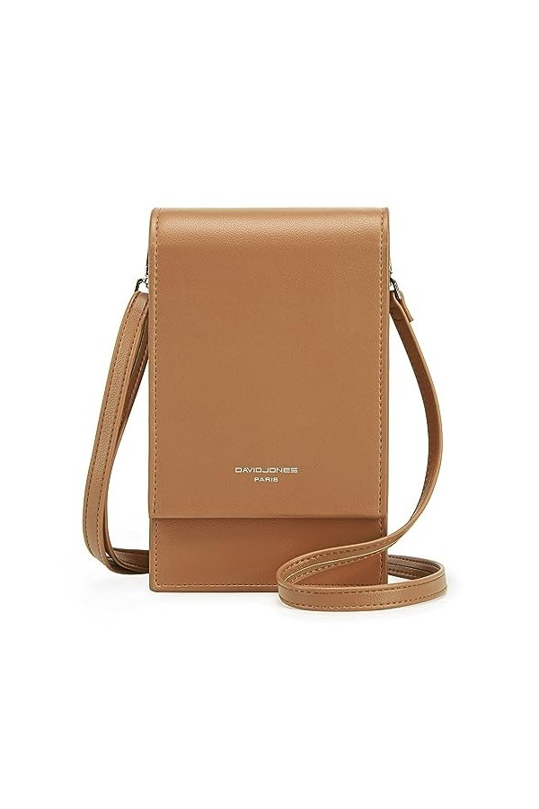 David Jones - Sac Bandoulière Téléphone Portable Femme - Petit Sac à Main Porté Epaule - Mini Pochette Sacoche Elégant - Simi