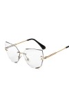 Cat Eye Femmes Lunettes de Soleil Haute qualité Noir Transparent Femme Lunettes de Soleil avec UV 400