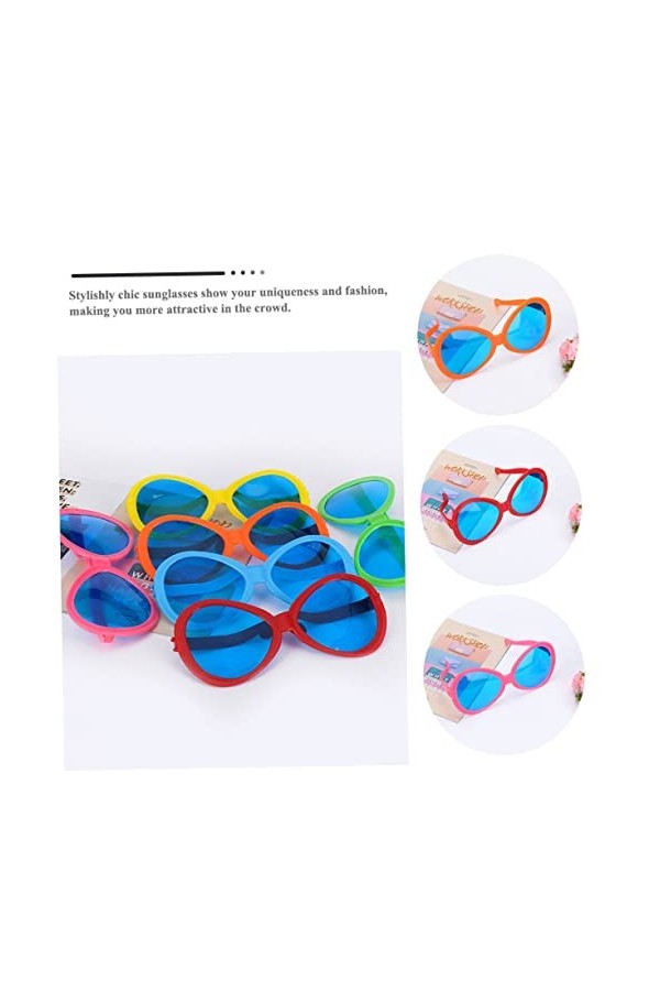 ABOOFAN 4 Pièces Lunettes Drôles Lunettes De Soleil Hommes Lunettes De Soleil À La Mode Lunettes Pour Hommes Lunettes De Fête