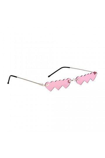 BESPORTBLE 1 Pc Lunettes De Soleil Coeur Sans Monture Lunettes De Soleil Élancées Vintage Lunettes De Soleil Étroites Rétro A