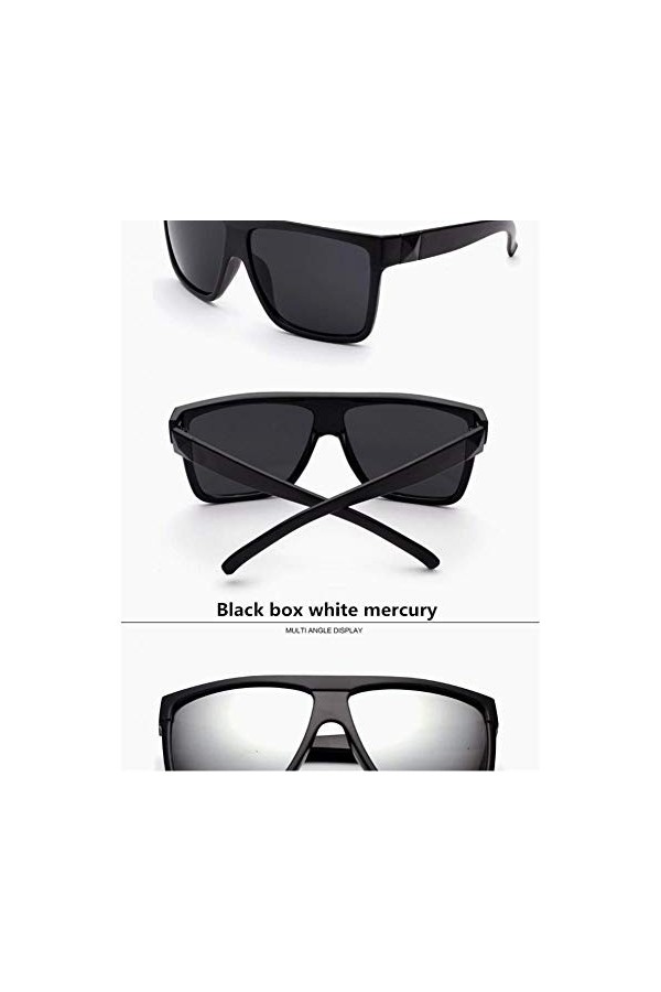 EDCPLM Lunettes De Soleil Hommes Femmes Et États-Unis Lunettes De Soleil Tendance Rétro Lunettes De Soleil Grande Boîte Coupl