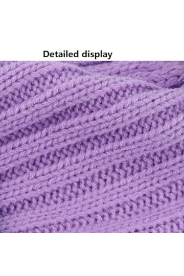 Ensemble Chapeau, Écharpe Et Gants – Bonnet Tricoté De Couleur Unie Et Gants Longs Pour Écran Tactile, Chapeau Chaud Et Exten