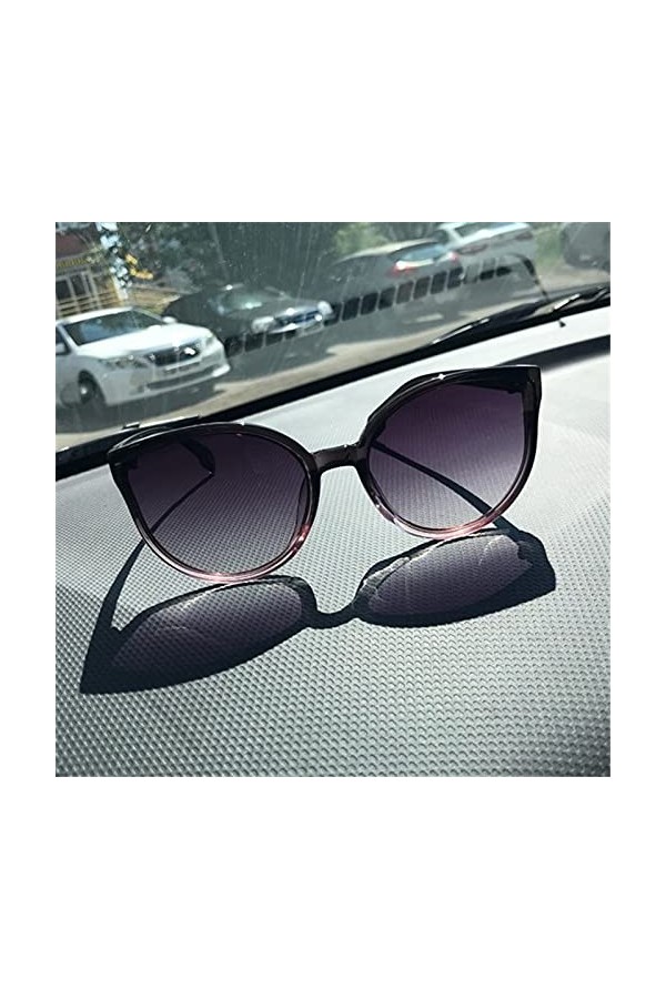 Lunettes de soleil œil de chat femme homme lunettes de soleil lunettes de soleil monture plastique verre transparent UV400 om