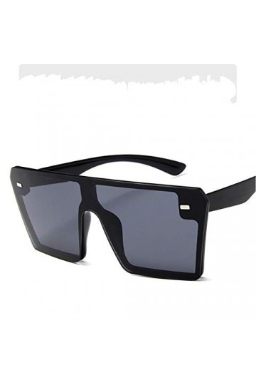 EDCPLM Lunettes De Soleil Hommes Femmes Surdimensionnées Lunettes De Soleil Carrées Femmes Marque Designer Mode Haut Plat Dég