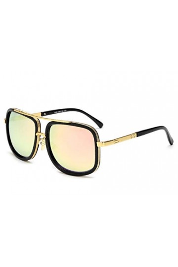 SHANGYUN Lunettes de Soleil à Monture Large Lunettes de Soleil Vintage Femmes&nbsp;&nbsp;&nbsp;UV400 C5