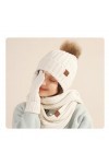 Ensemble De Gants DÉcharpe De Chapeau En Tricot Chaud DHiver, Femmes Filles 3 En 1 Chapeaux Mitaines Ensemble DÉcharpe De 