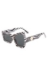 RCJOLLZ Hommes Punk Lunettes De Soleil Marque De Luxe Designer Steampunk Géométrie Polygone Lunettes De Soleil Femmes UV400 C