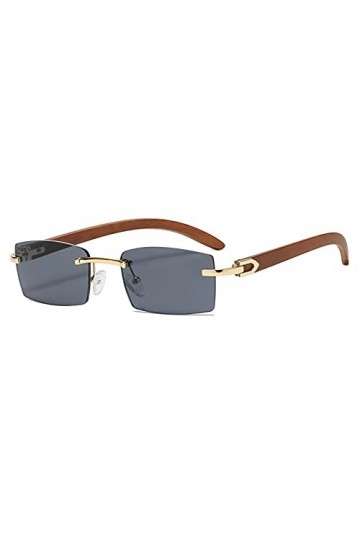 LUOXUEFEI De Soleil Lunettes Lunettes De Soleil Rectangle Hommes Lunettes De Soleil Sans Monture Femmes Accessoires Bleu Marr