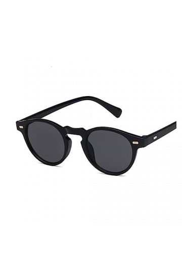 SONLED Lunettes de soleil vintage classiques femme homme lunettes de soleil yeux de chat rondes femme style rétro léopard pet