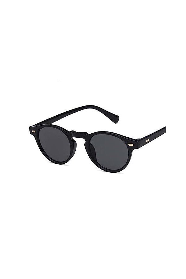 SONLED Lunettes de soleil vintage classiques femme homme lunettes de soleil yeux de chat rondes femme style rétro léopard pet