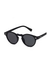 SONLED Lunettes de soleil vintage classiques femme homme lunettes de soleil yeux de chat rondes femme style rétro léopard pet