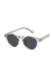 SONLED Lunettes de soleil vintage classiques femme homme lunettes de soleil yeux de chat rondes femme style rétro léopard pet