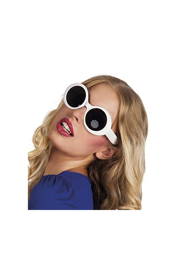 TH-MP Lunettes de soleil ovales années 60 et 70 - Style rétro - Pour costume