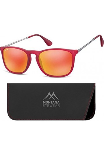 Montana MS34B Lunettes de Soleil, Rouge, 54 Unisex