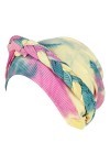 AIEOE Bonnet Turban pour Femme Mode Souple Tresse Pré-Noué Casquette de Perte de Cheveux Multicolore