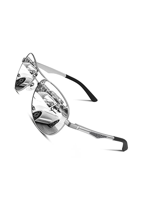 CGID GA61 Lunettes de vision nocturne polarisées pour hommes Monture en alliage Al-Mg Advance, Lunettes de conduite de nuit p